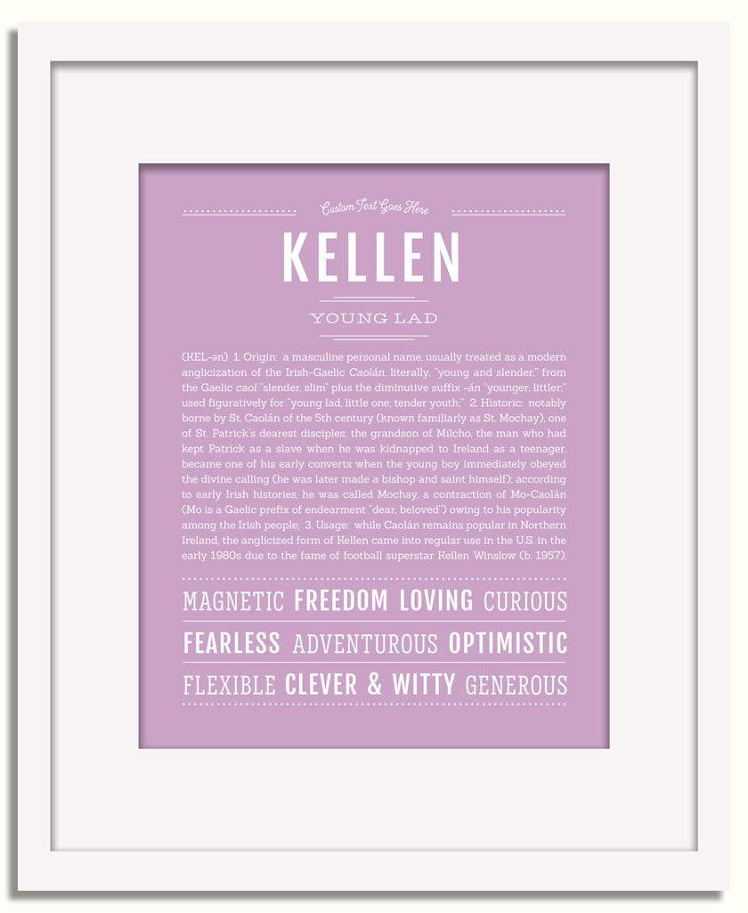 Frame Options | Lilac | White Frame, Matted