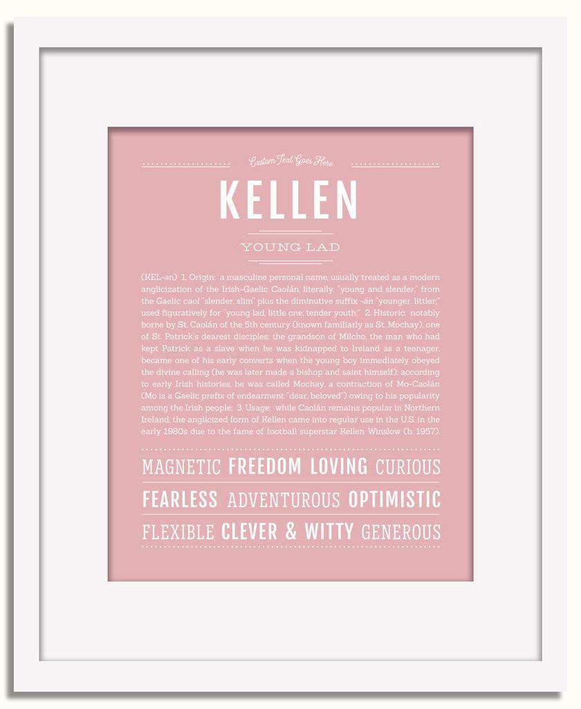 Frame Options | Dusty Rose | White Frame, Matted