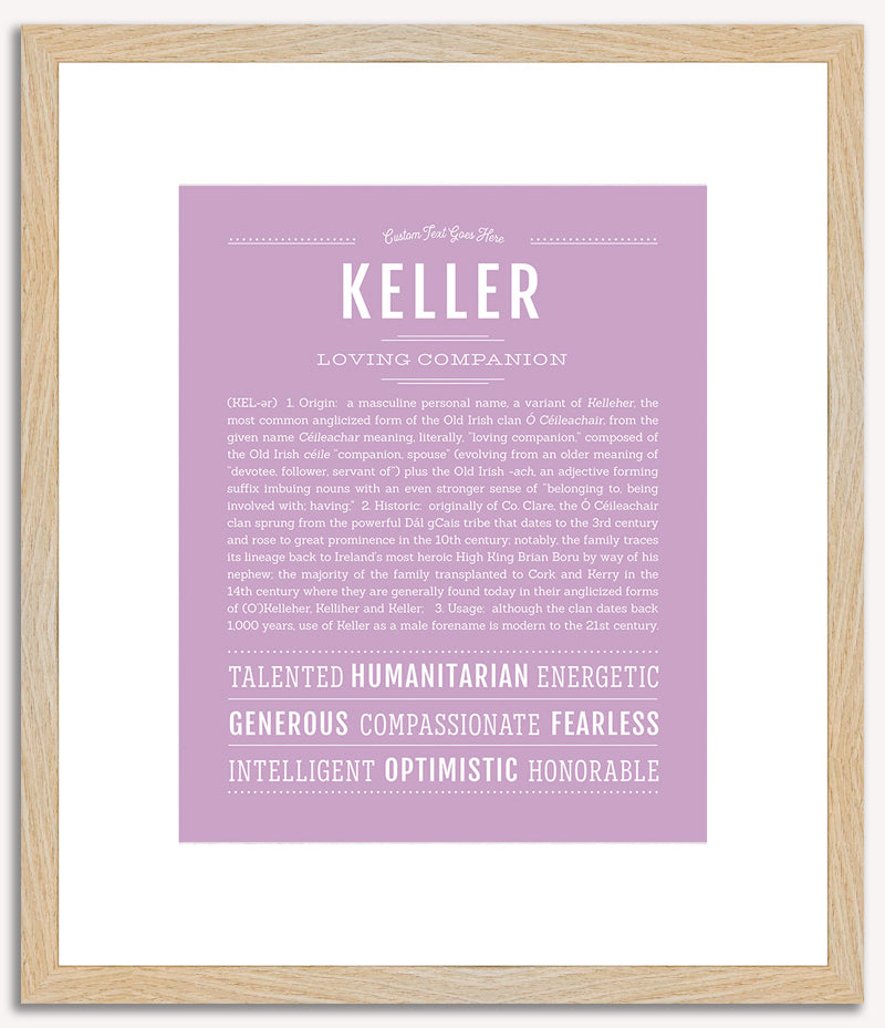 Keller | Name Art Print