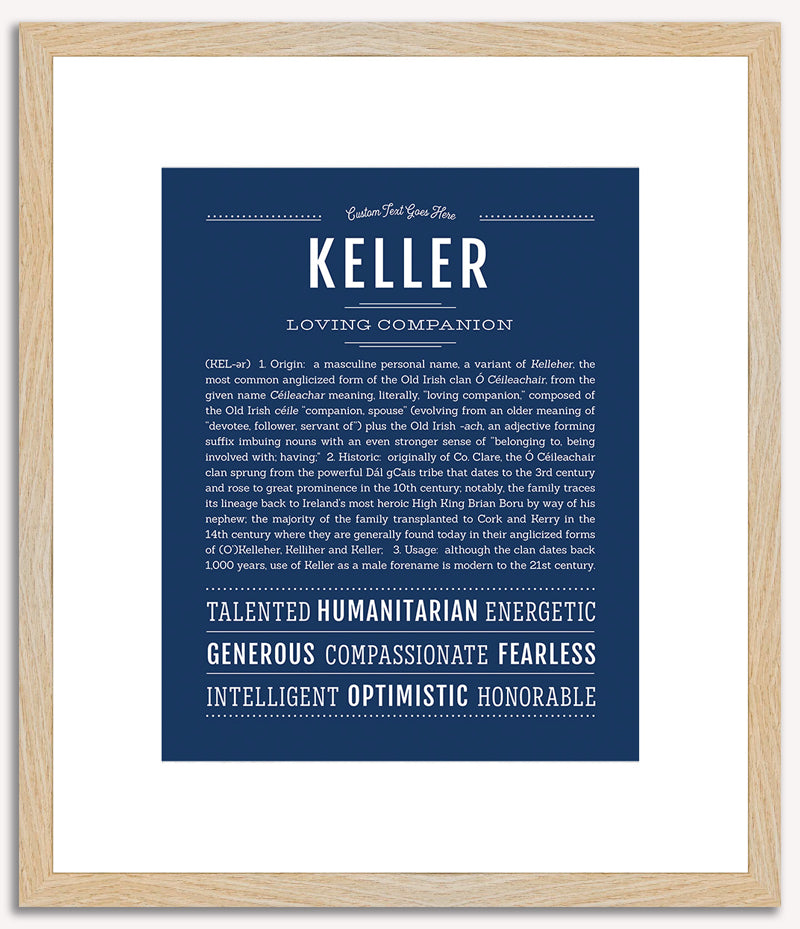 Keller | Name Art Print