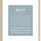 Kelley (female) | Name Art Print