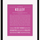 Frame Options | Dark Pink | Black Frame, Matted