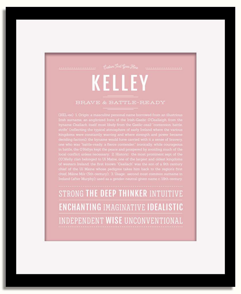 Frame Options | Dusty Rose | Black Frame, Matted