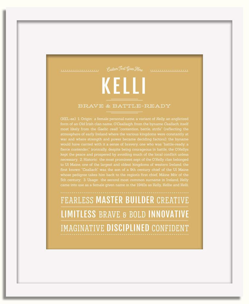 Frame Options | Matte Gold | White Frame, Matted