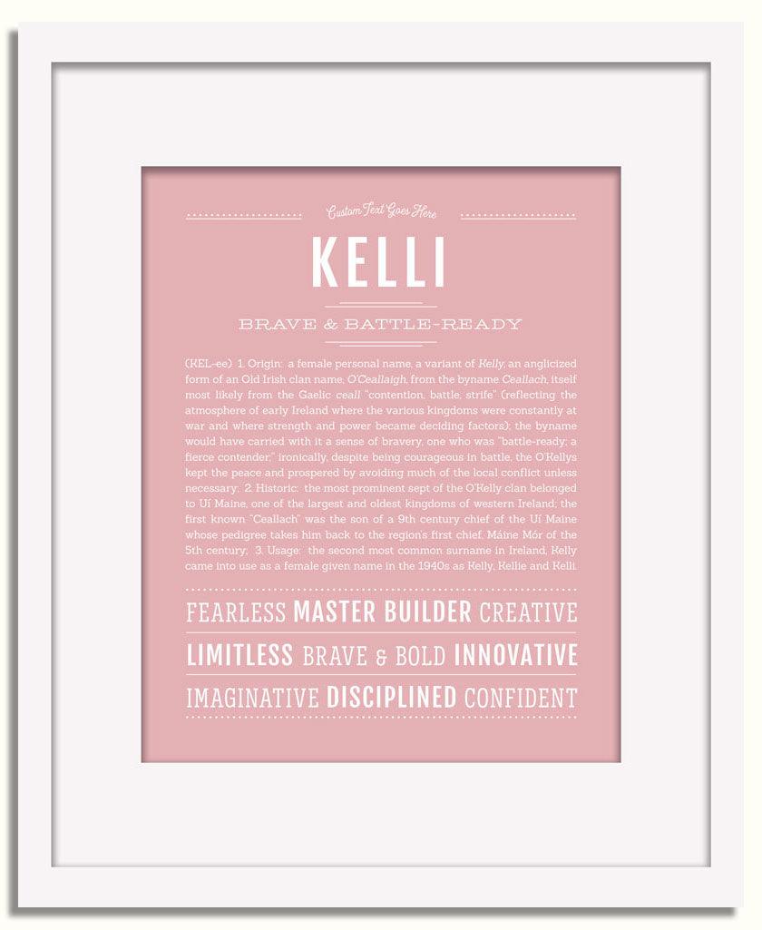 Frame Options | Dusty Rose | White Frame, Matted