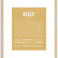 Kelly (female) | Name Art Print