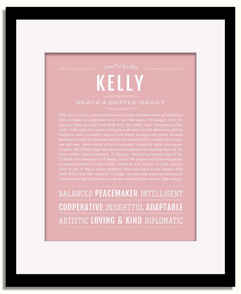 Frame Options | Dusty Rose | Black Frame, Matted