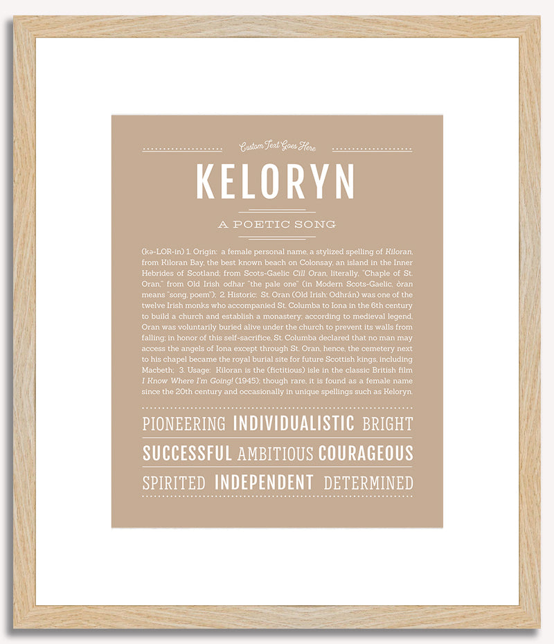 Keloryn | Name Art Print