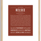 Kelsee | Name Art Print