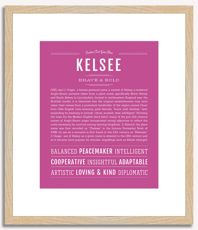 Kelsee | Name Art Print