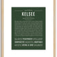 Kelsee | Name Art Print