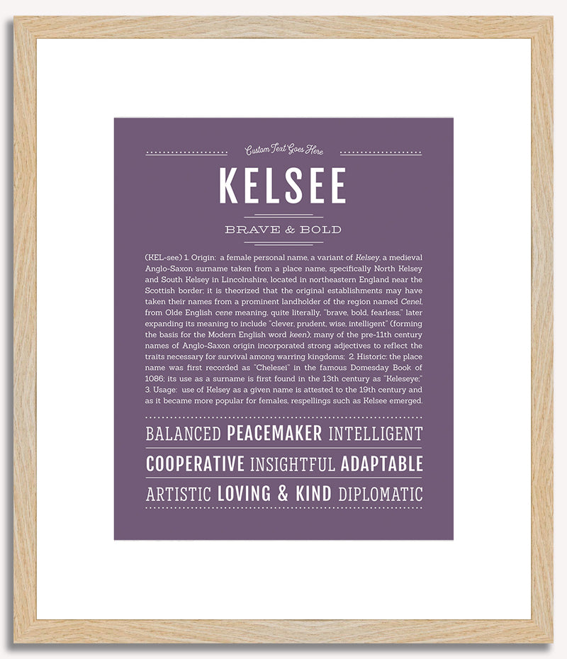 Kelsee | Name Art Print