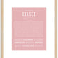 Kelsee | Name Art Print