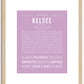 Kelsee | Name Art Print