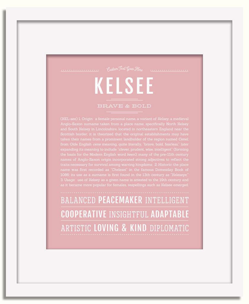 Frame Options | Dusty Rose | White Frame, Matted