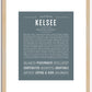 Kelsee | Name Art Print