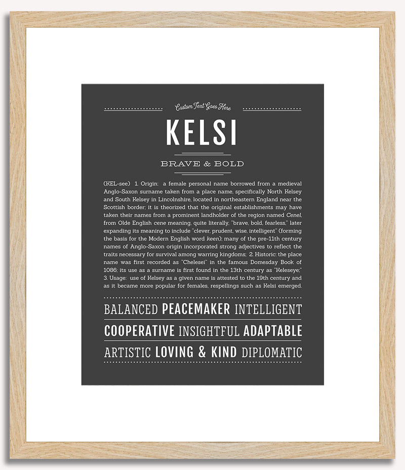 Kelsi | Name Art Print