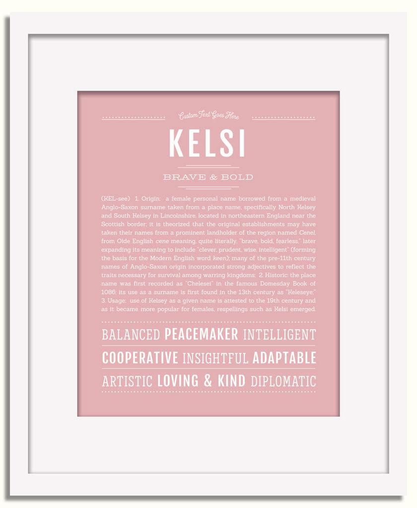 Frame Options | Dusty Rose | White Frame, Matted