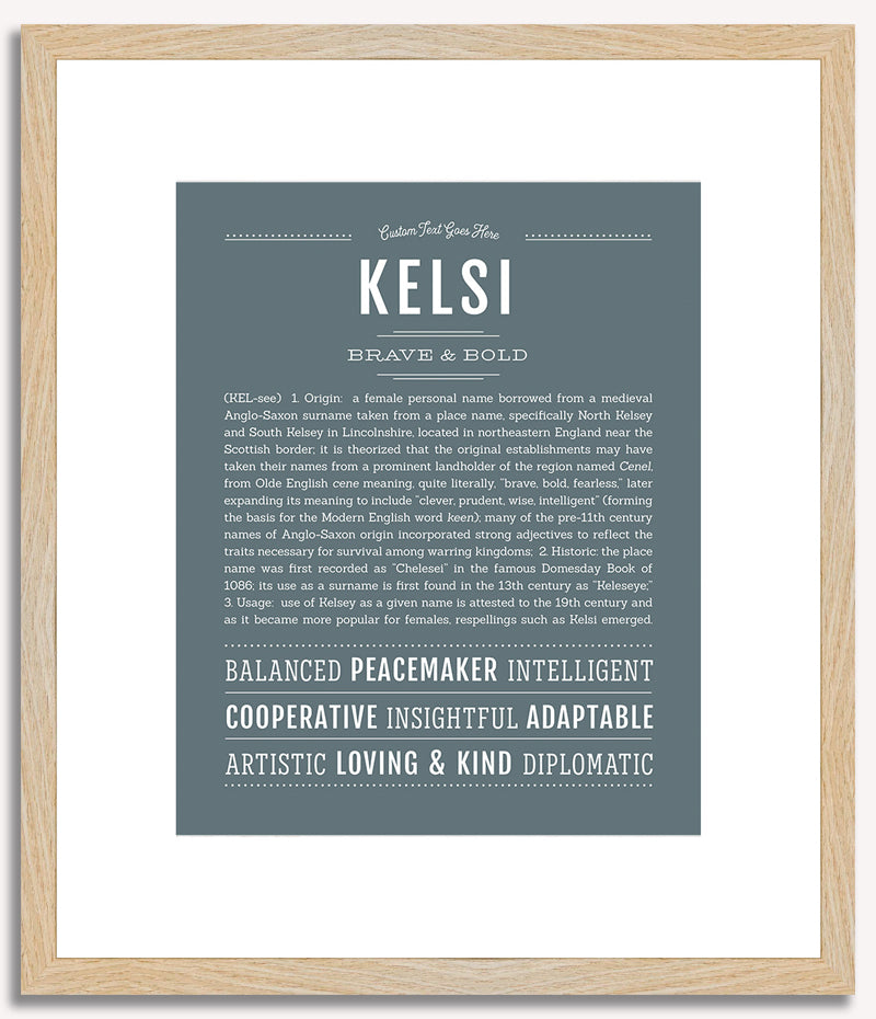 Kelsi | Name Art Print