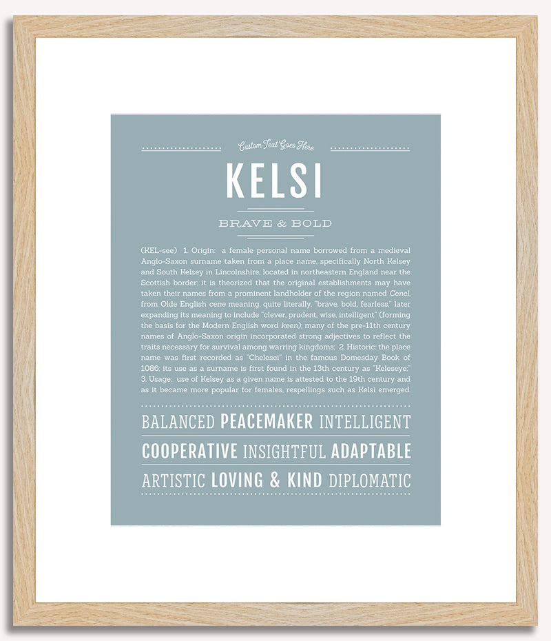 Kelsi | Name Art Print