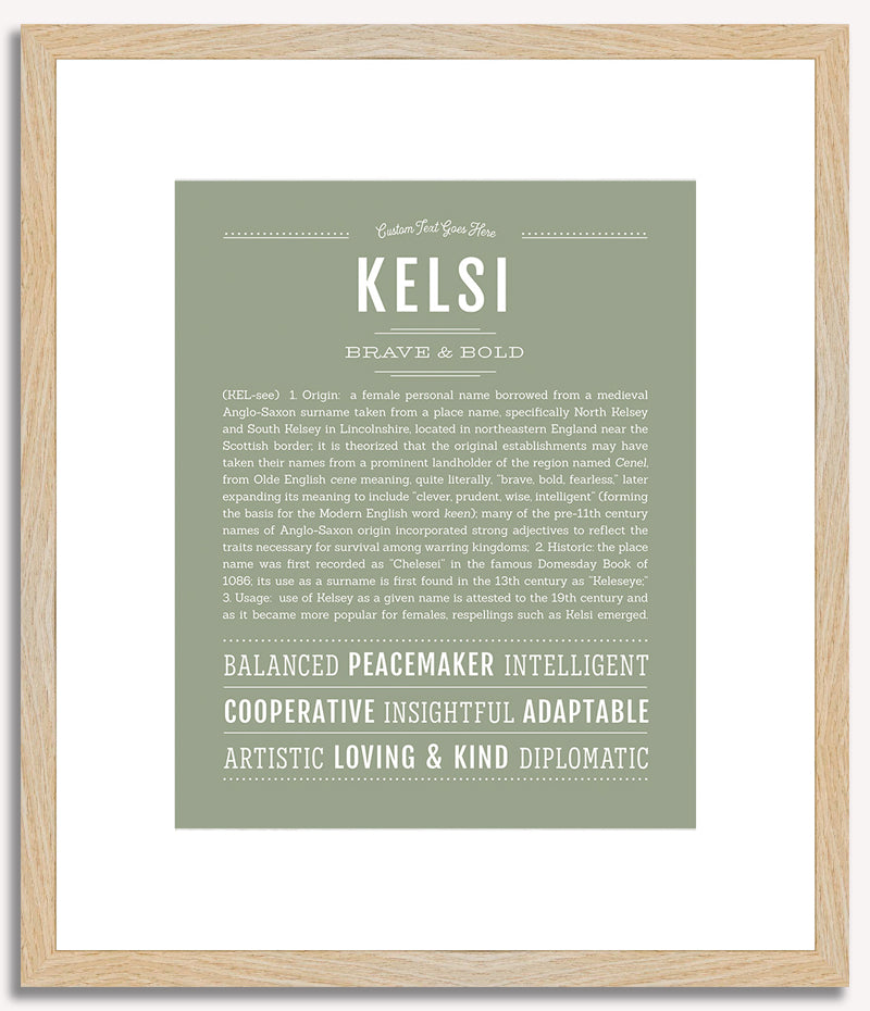 Kelsi | Name Art Print