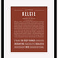 Frame Options | Bordeaux | Maple Frame, Matted