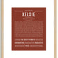 Kelsie | Name Art Print