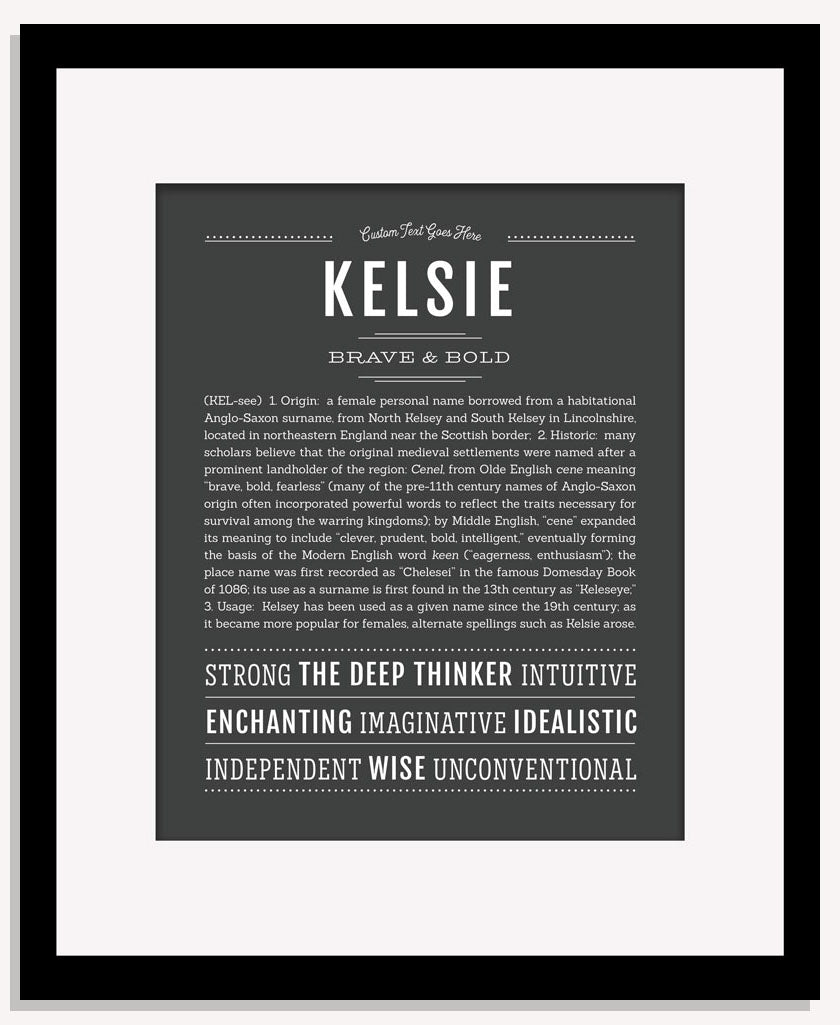 Frame Options | Charcoal Gray | Maple Frame, Matted