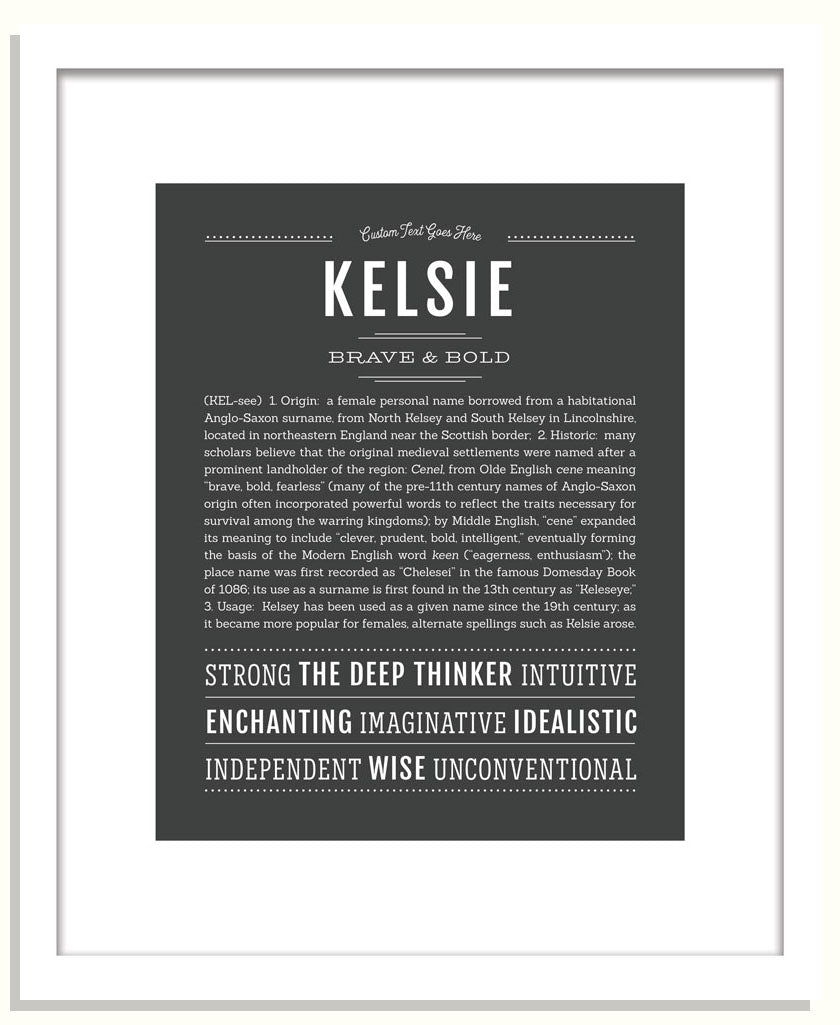 Frame Options | Charcoal Gray | Black Frame, Matted