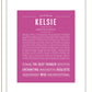 Frame Options | Dark Pink | Black Frame, Matted