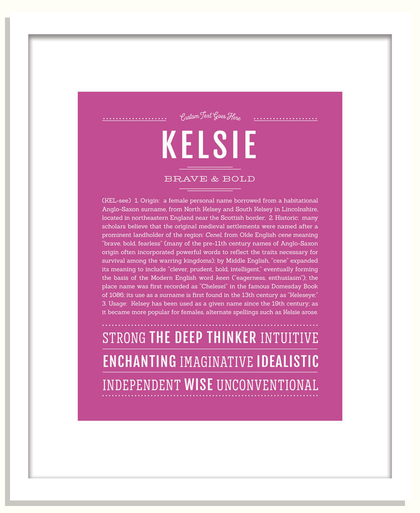 Frame Options | Dark Pink | Black Frame, Matted