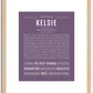 Kelsie | Name Art Print