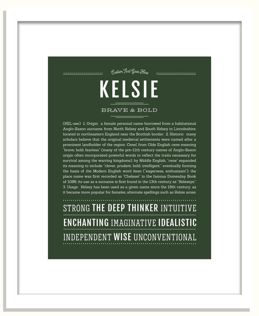 Frame Options | Deep Forest | Black Frame, Matted