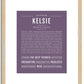 Kelsie | Name Art Print