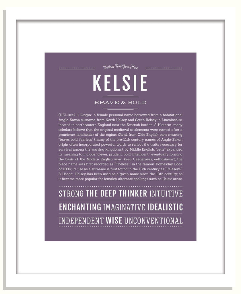 Frame Options | Deep Purple | Black Frame, Matted