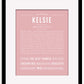 Frame Options | Dusty Rose | Maple Frame, Matted