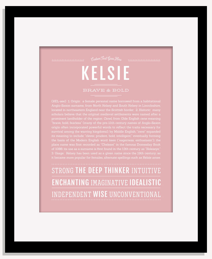 Frame Options | Dusty Rose | Maple Frame, Matted