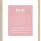 Kelsie | Name Art Print
