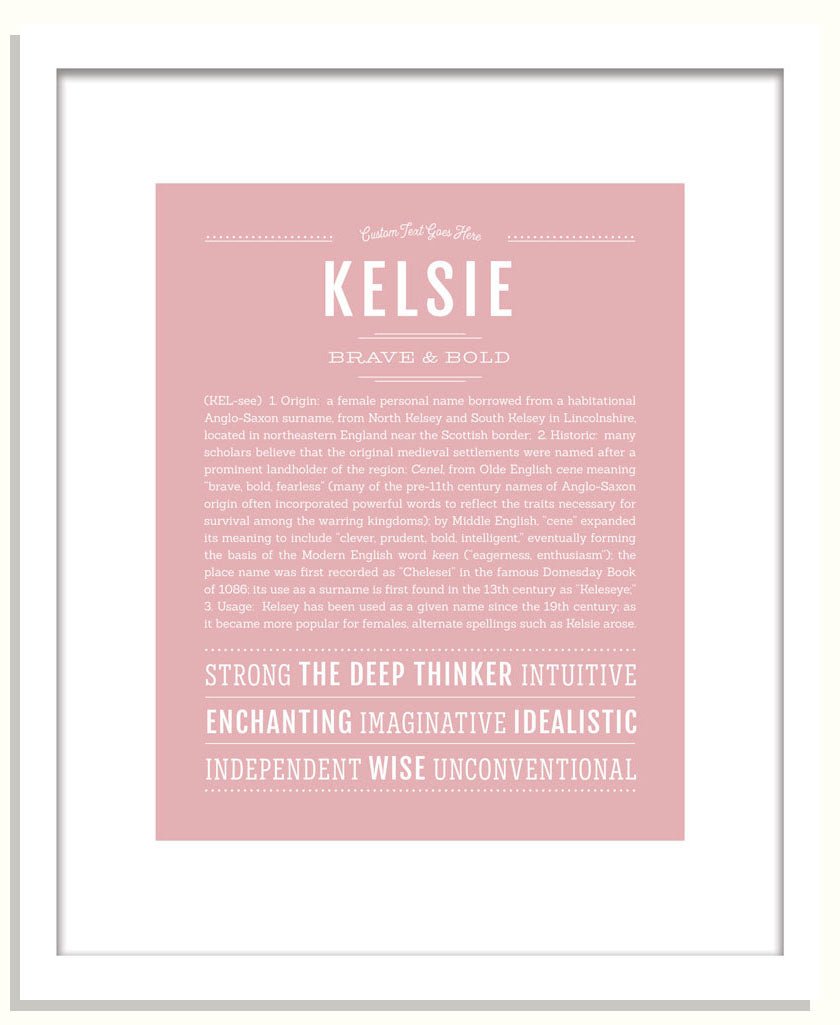 Frame Options | Dusty Rose | Black Frame, Matted