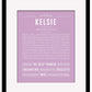 Frame Options | Lilac | Maple Frame, Matted
