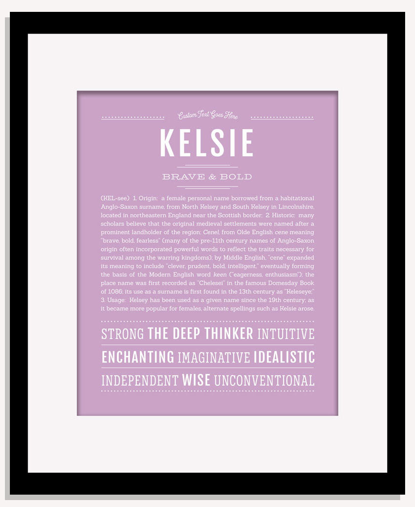 Frame Options | Lilac | Maple Frame, Matted