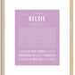 Kelsie | Name Art Print