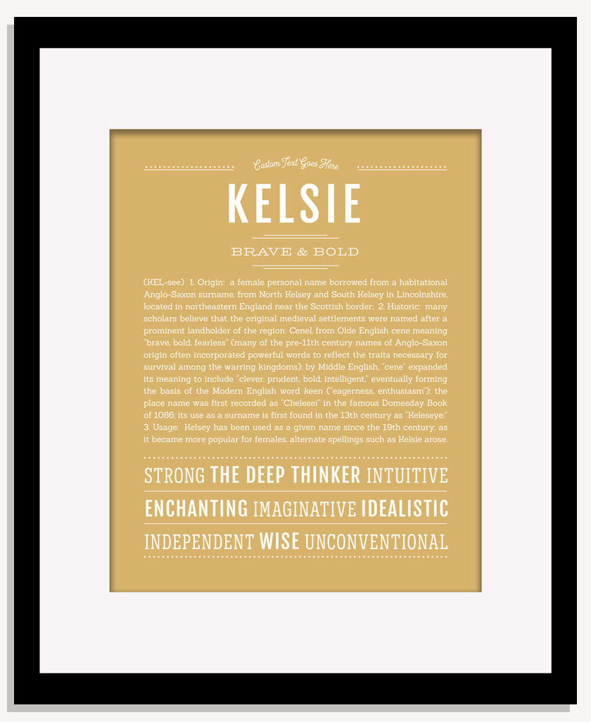 Frame Options | Matte Gold | Maple Frame, Matted