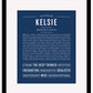 Frame Options | Midnight Blue | Maple Frame, Matted
