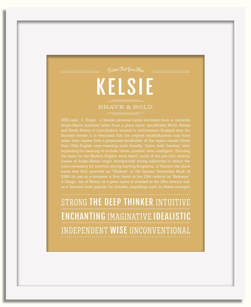 Frame Options | Matte Gold | White Frame, Matted