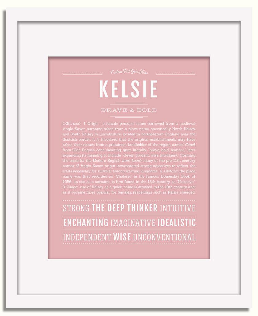 Frame Options | Dusty Rose | White Frame, Matted