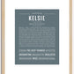 Kelsie | Name Art Print