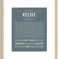 Kelsie | Name Art Print