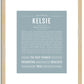 Kelsie | Name Art Print