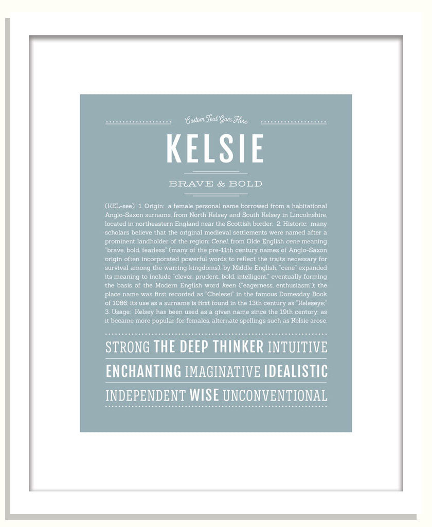 Frame Options | Powder Blue | Black Frame, Matted